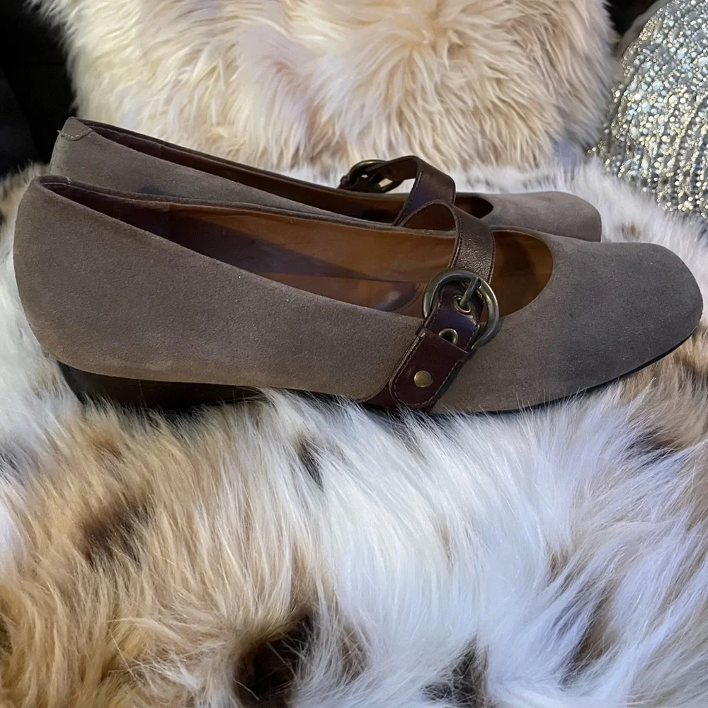NURTURE SUEDE MARY JANE SHOES SIZE 10 - Picture 5 of 7